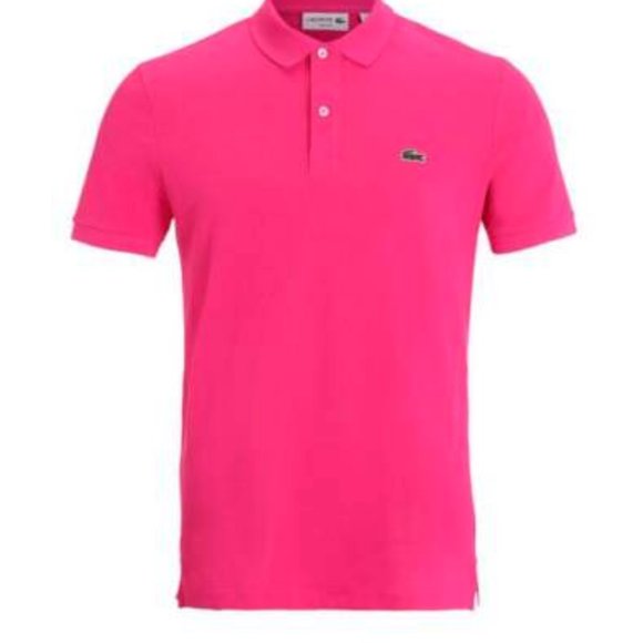 🐊LACOSTE CLASSIC FIT Piqué POLO, Tyrian_NWT - Picture 6 of 6